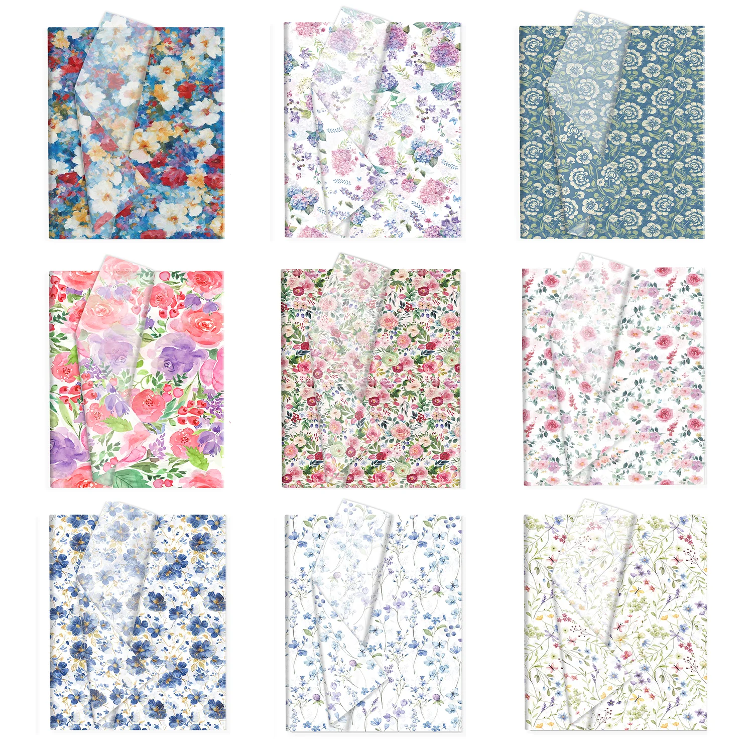 Flower Wrap Kraft - 20/50 stuks Bloemen Tissuepapier Sneeuw Peer