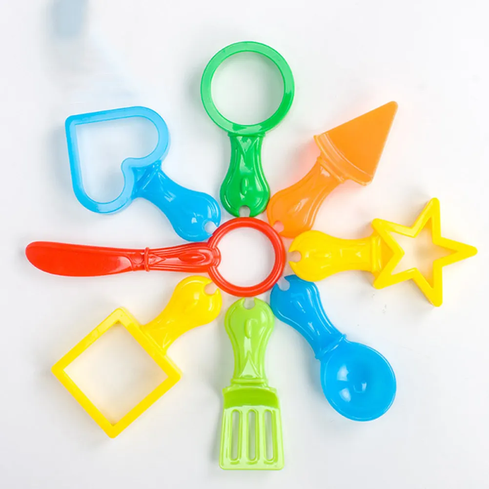 

21Pcs Plasticine Tools Set for Kids Creative Dough Molding Kit with Animal Stamps Rolling Cutters Easy-Grip Tools Early Learning