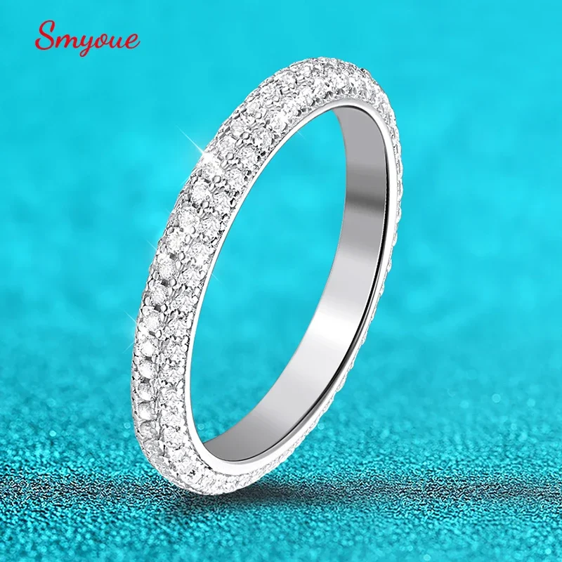 smyoue moissanite aneis para mulheres 100 bandas de eternidade completa joias de noivado de casamento prata esterlina s925 atacado mm 01