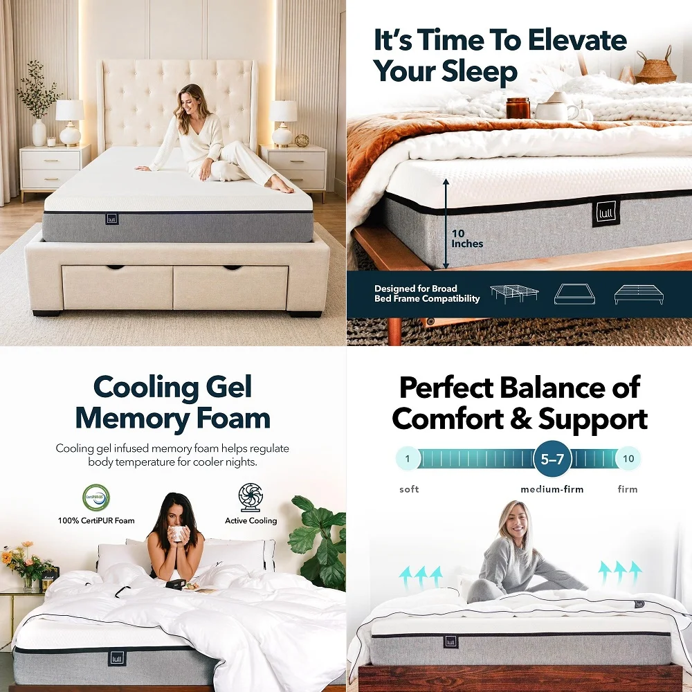 

Inch Hybrid Medium Firm Mattress Memory Foam and Pocket Coil CertipurUS Certified Made in USA 33 X 74
