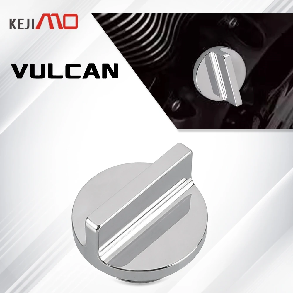 

2025 Motorcycle For Kawasaki VULCAN 900 Vn900 Vulcan900 Classic LT Custom SPECIAL EDITION Chrome Billet Oil Filler Cap 2006-2024