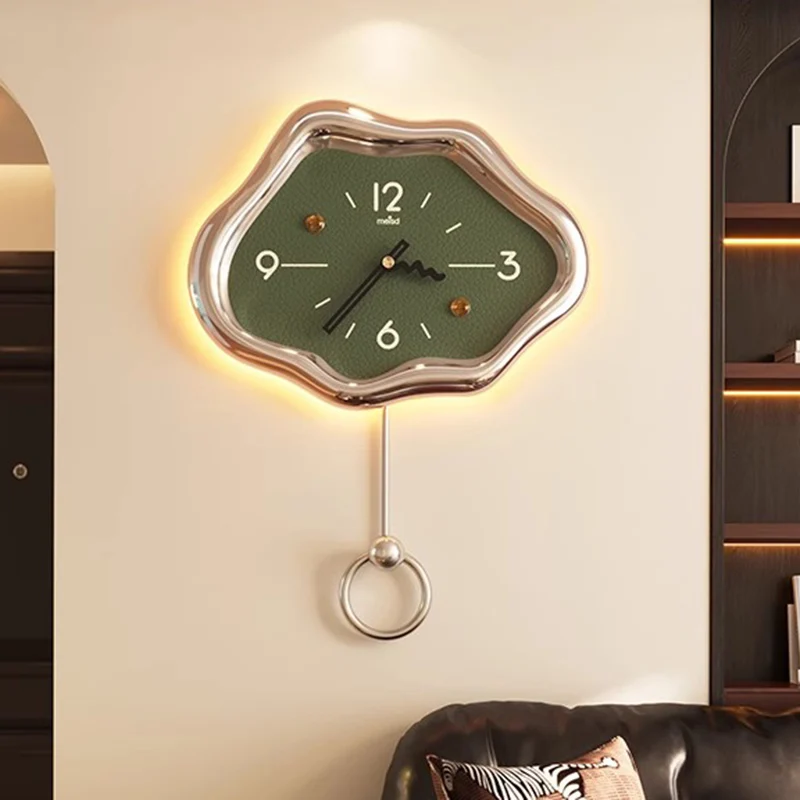 Xenomorph Theme Wall Clock Silent Modern LED for Gaming Room Bedroom Living Room Home Decor