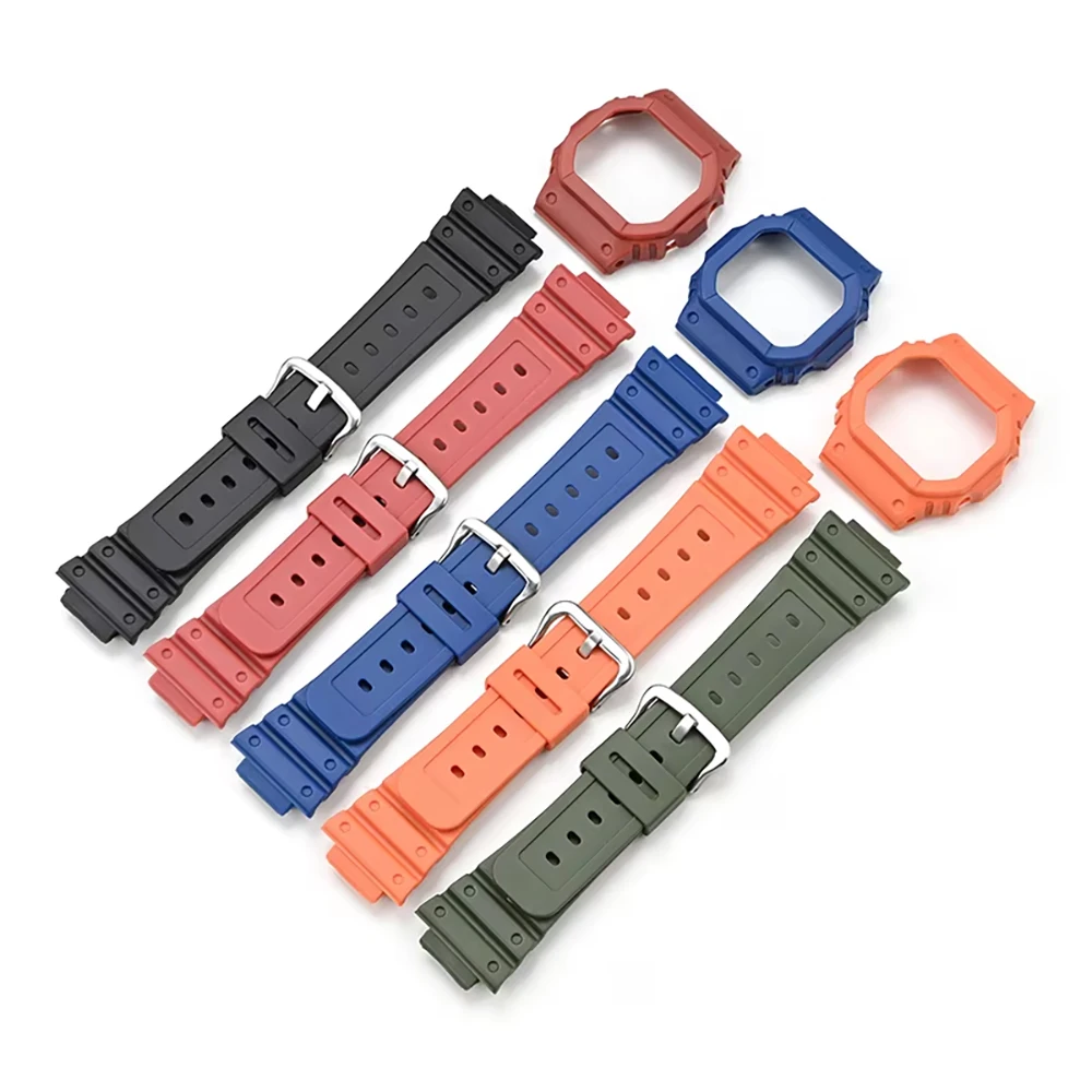 Resin Case Bezel Mod Kit For Casio G-Shock DW-5600 GW-M5610 GW-B5600 G-5600 Men Women Replacement Bracelet Watch Accessories