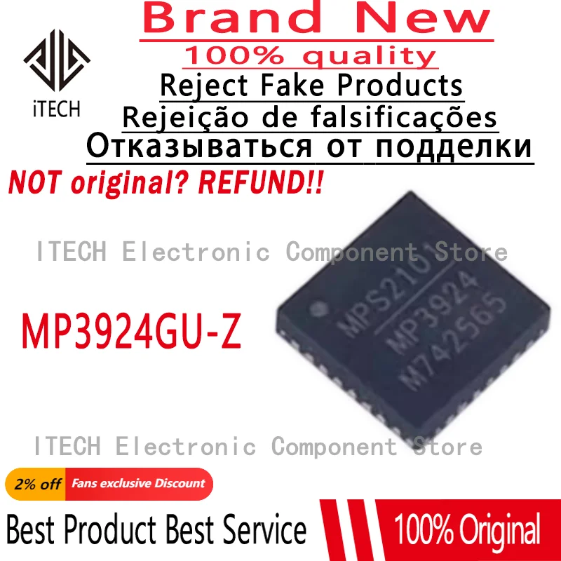 10pcs/lot Original MP3924 MP3924GU-Z MP3924GU QFN-32(5x5) 100% New and Genuine