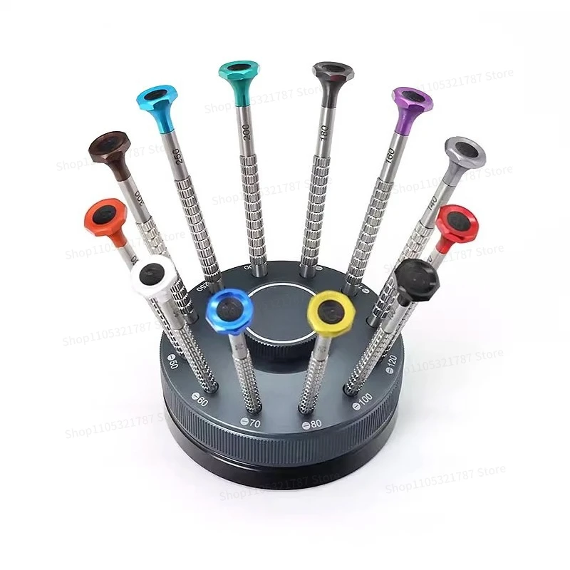 For Watch Repair Tool Watch Screwdriver, One-word Non-slip Cutter Head Bearing Turntable Set