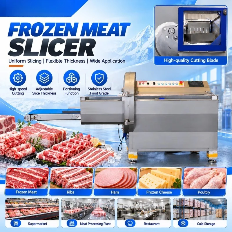 Meat Portioning Machine Full Automatic Commercial Chicken Meat Cutting Cutter Advanced Design Competitive Price Customized
