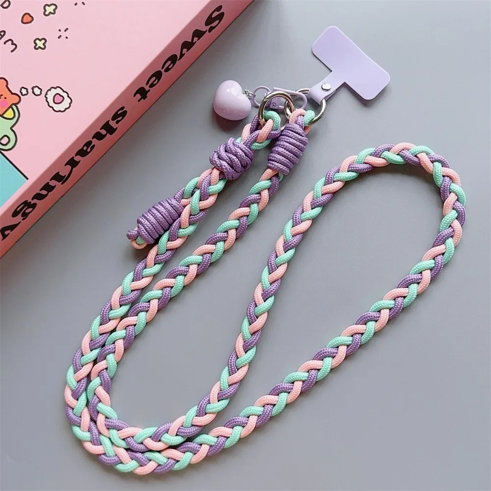 

Nylon DIY Phone Crossbody Chain Long Diagonal Phone Hanging Chain Jewelry Bag Chain Mobile Phone Lanyard Female Lady Girl
