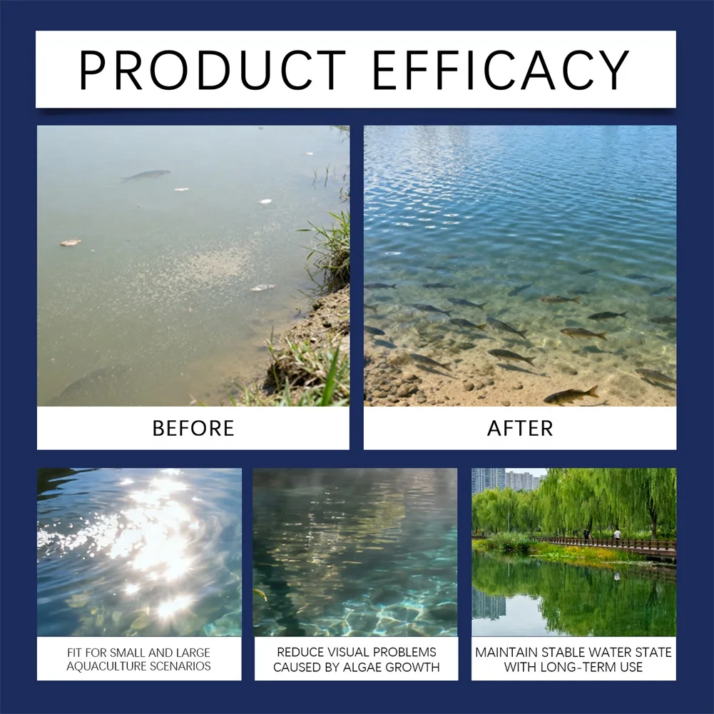 Aqua-Guardian Pro Formulas Powder Algae Remover Restore Water Quality Water Clarifying Powder