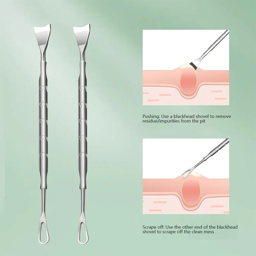 Blackhead Remover Pimple Popper Tool Acne Needle Removing Treatment Comedone Whitehead Popping Zit Nose Face Blemish Extractor
