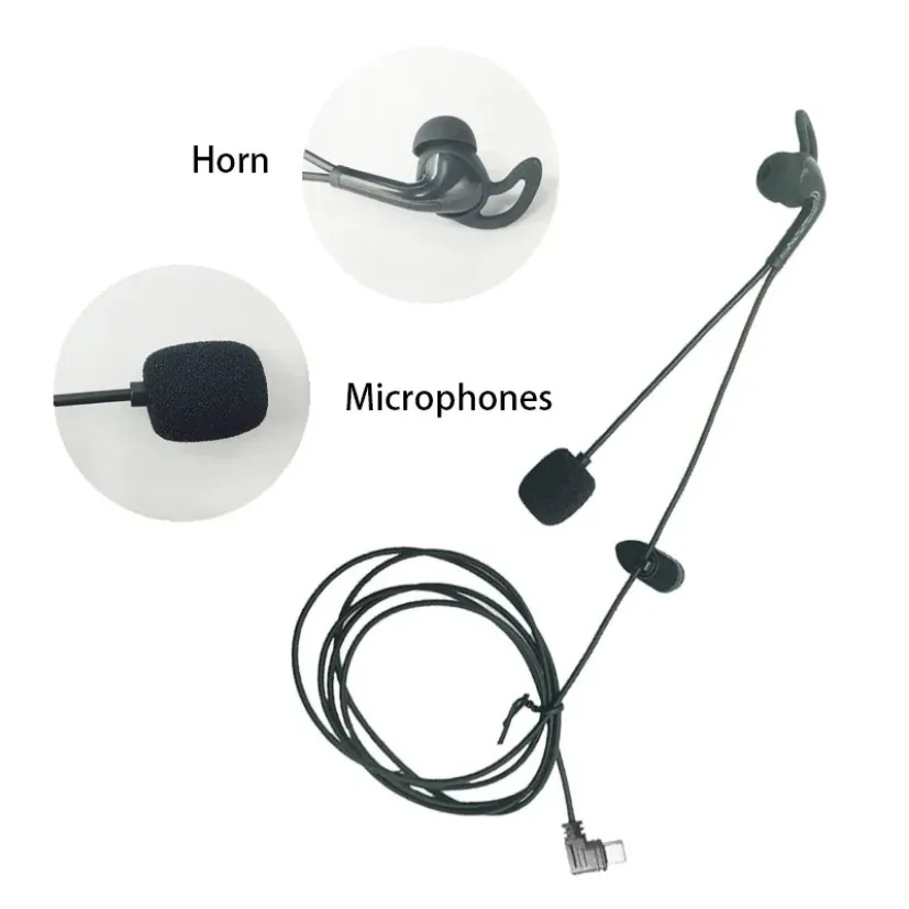 

Тип-C Plug Интерфейс-вкладыш-гарнитура для рефери, подходящая для EJEAS V6 Pro +/V4 Plus, мотоциклетный шлем, Bluetooth-гарнитура для внутренней связи