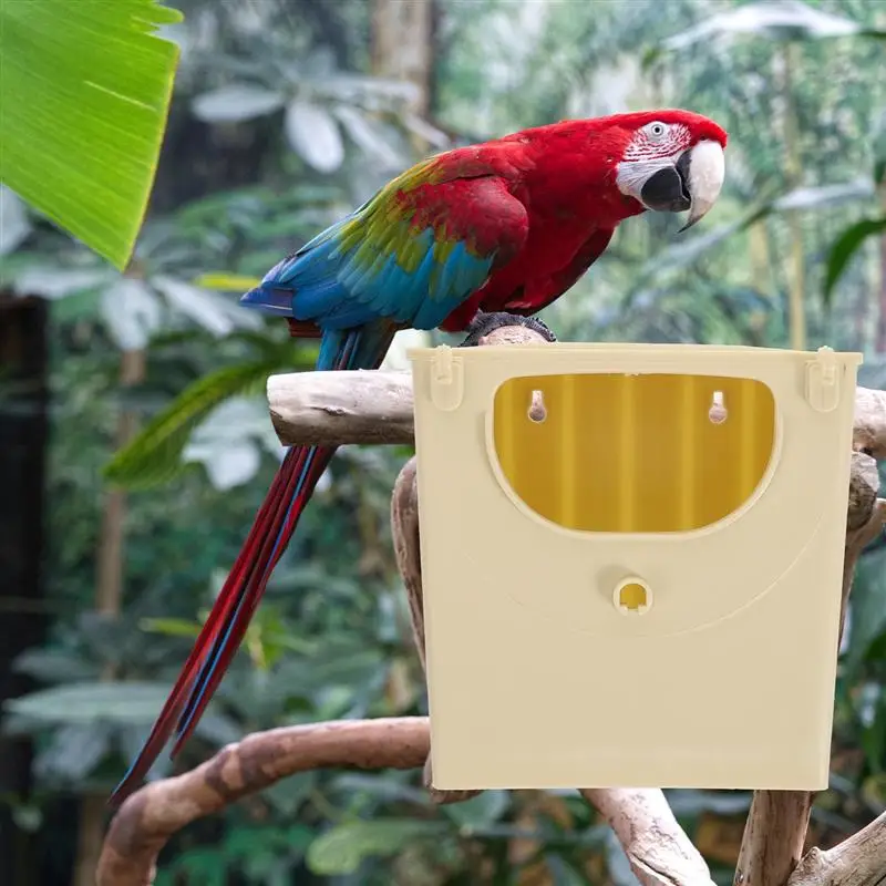 4 pçs caixa de reprodução de pássaros incubação ninho cabana de plástico para pendurar lovebird acessórios para animais de estimação casa varanda decoração caixa de enchimento