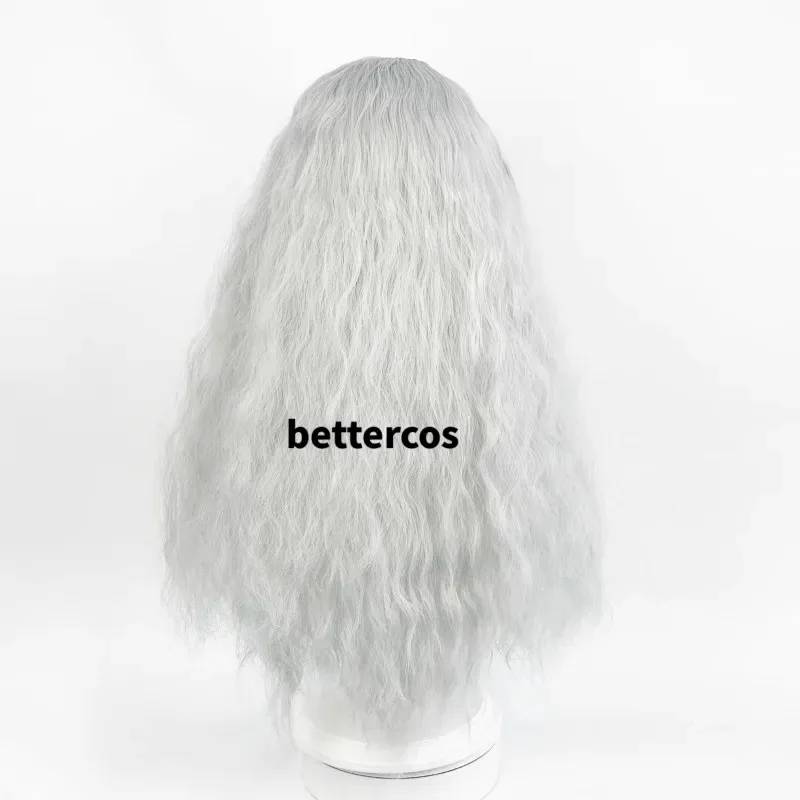 คอสเพลย์กริฟฟิต -วิกผมยาว 70 ซม. หยิกหยักสีเทาอ่อน เหมาะสำหรับงานปาร์ตี้ฮาโลวีนและคริสต์มาส