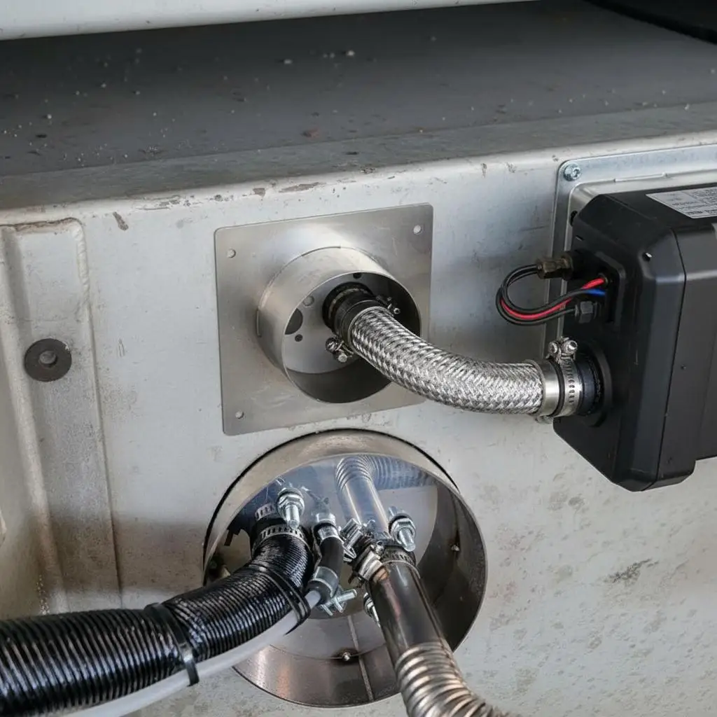 

Соединение выхлопной трубы из нержавеющей стали, воздушный дизельный обогреватель, автомобильный воздушный дизельный стояночный обогреватель, основание монтажной пластины, кронштейн