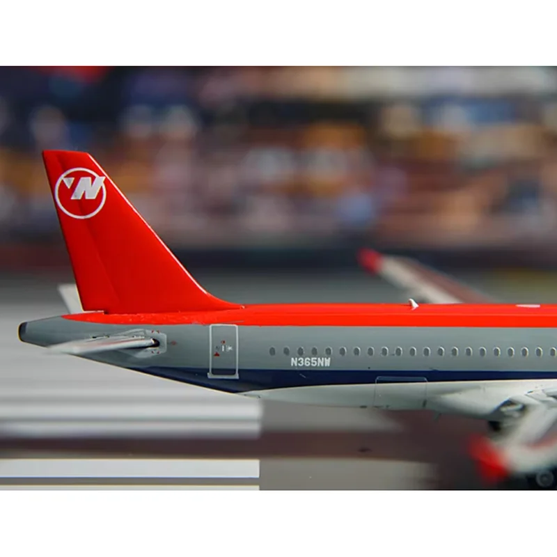 โมเดลเครื่องบินของสะสม1/400โมเดลเครื่องบินตะวันตกเฉียงเหนือสำหรับจัดแสดงของตกแต่งของขวัญ A320 GJNWA371เครื่องบินจำลองแบบหล่อขึ้นรูป
