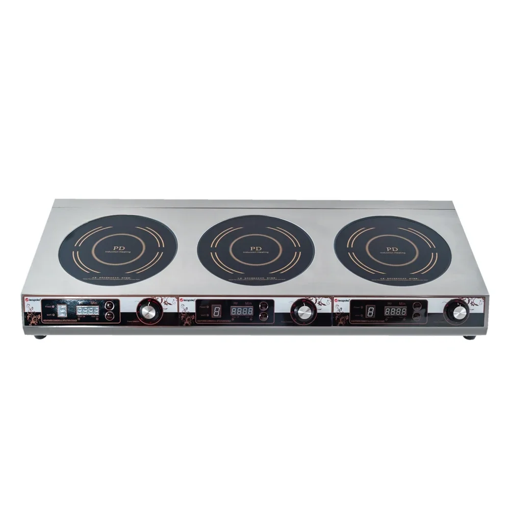 High Quality Stainless 220v Portable 3 Burner Electric China Induction Cooker For Commercial Kitchen Appliance