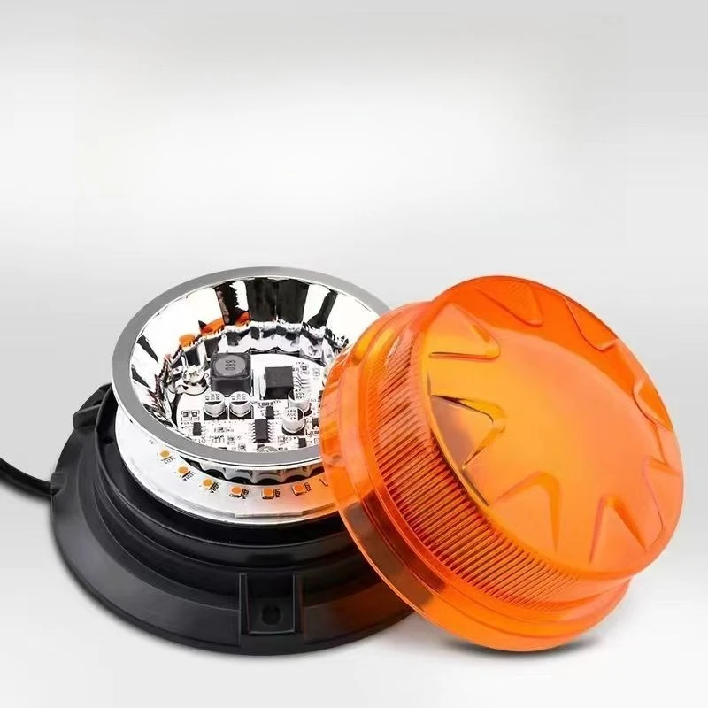 차량 및 자동차용 자석식 루프 스트로브 라이트 12V 24V 자동차 경고등 LED 회전 플래시 자동차 업그레이드 장식 액세서리