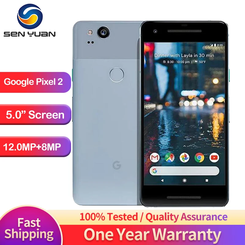 

Original Google Pixel 2 5.0'' inch Octa Core 4G LTE Android pixel 2 cellphone 4GB RAM 64GB /128GB ROM Google Pixel 2 phone