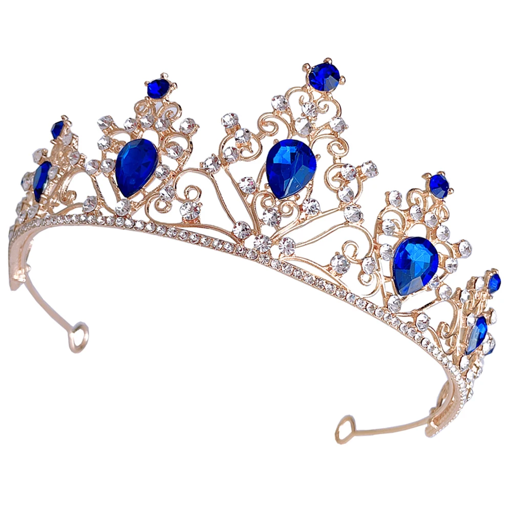 

Crystal Crown Wedding Tiara Rhinestone Headdress for Bride Bridal Party Hair Accessory Elegant Women Prom Wear