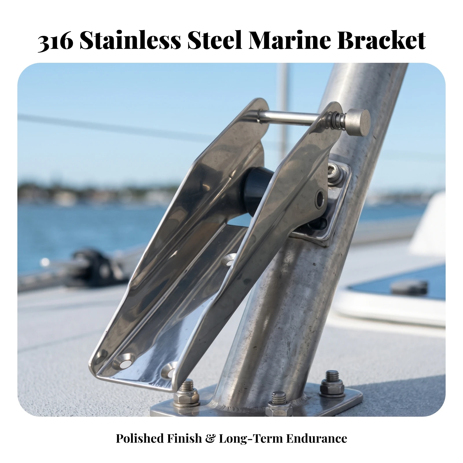 Anchor Bracket with Roller Marine-Grade Bow Anchor Roller Bow Mounting Bracket Corrosion-Resistant Spray Resistant Hardware