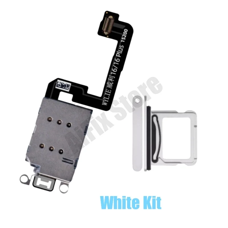 For iPhone 16 16plus Esim Modify to Sim Adapter with Outside Dual Sim Card Tray Need Drill Hole