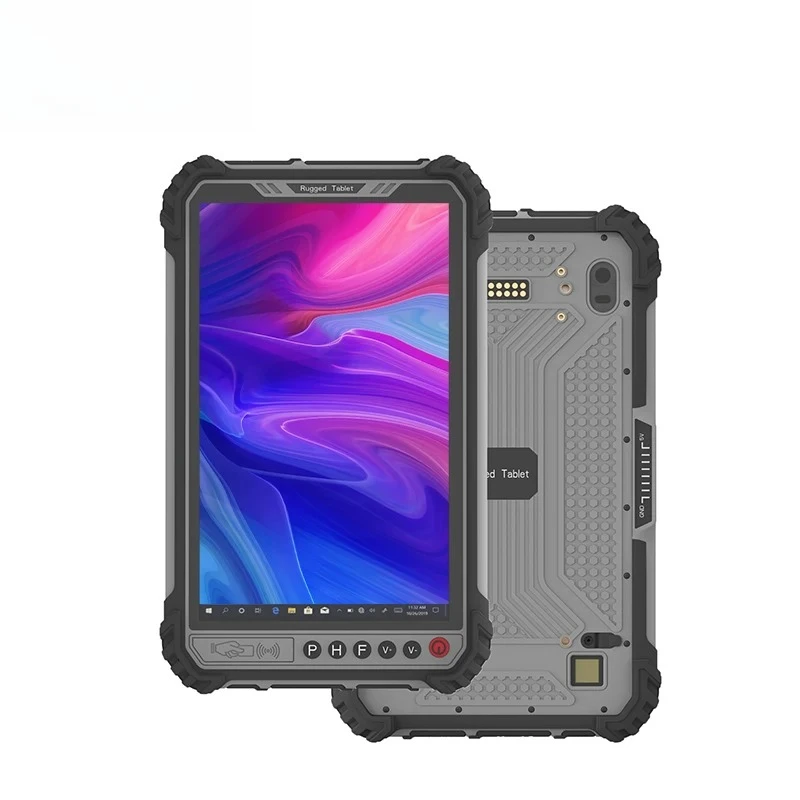 8inch 1920*1200IPS 400nit I5 CPU 8+256GB Rugged Tablet With Fingerprint 1D/2D Scanner UHF RFID