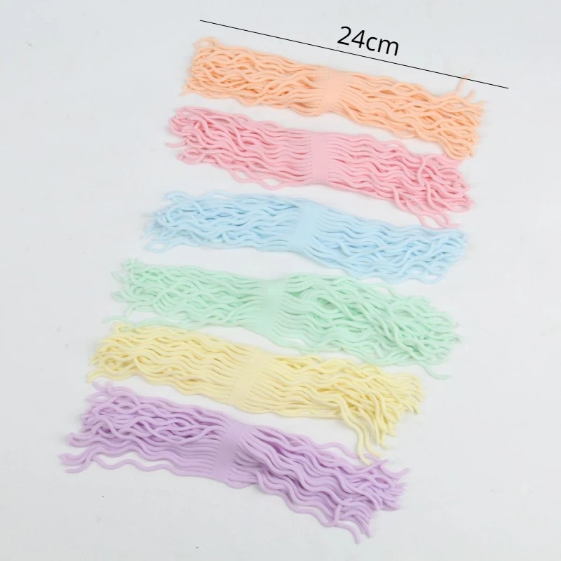 Simulation Ramen Noodles Elastic Pull Rope Fidget Toy TPR Soft Anti Stress Rope Toys Stretch String Stress Relief Autism Toys