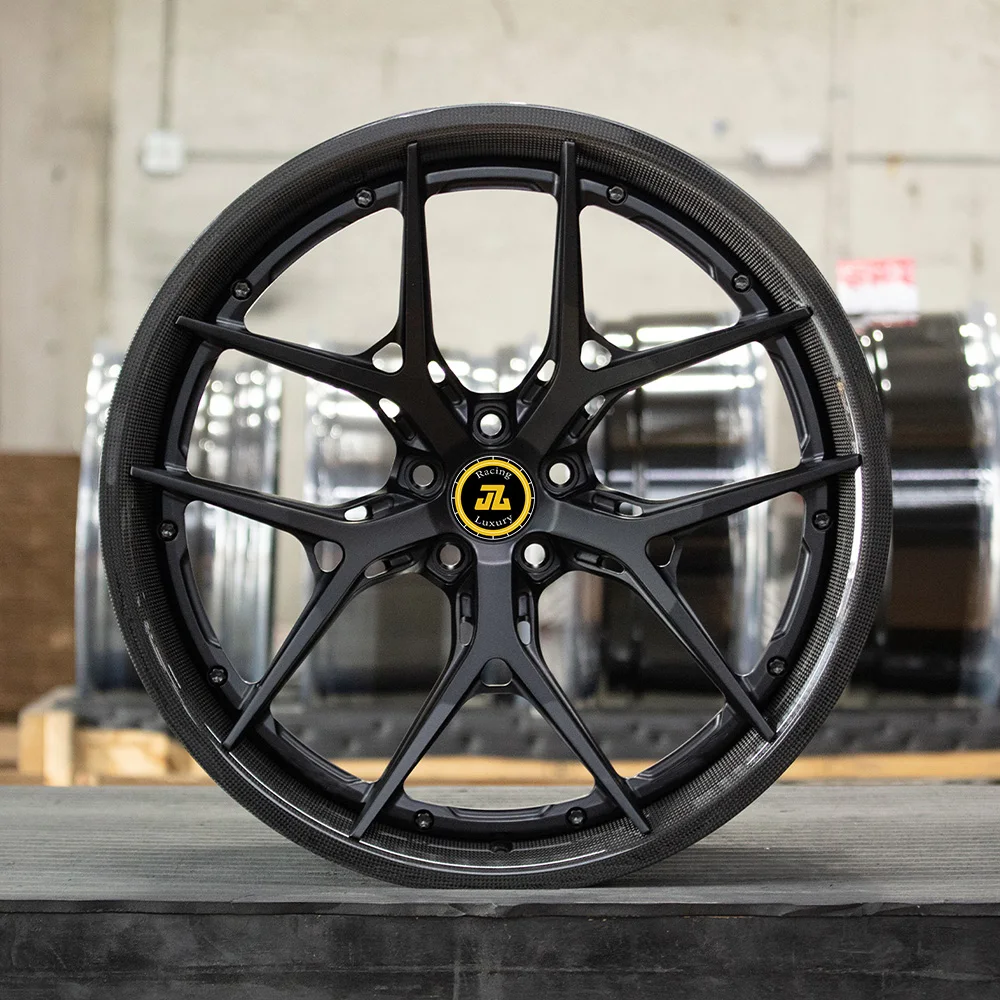 

JZ Customized 5x112 /120/130 17-24inch S2101 2 Piece Carbon Fiber Forged Wheels Rims for 911/2 RS6 G31 G38 G7 F92 F93 C63 E63