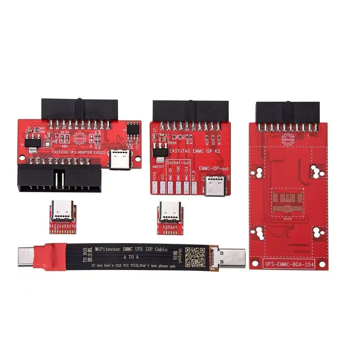 MIPI adapter Support Easyjtag/BGA254 Socket Modify ICfriend FPC ISP Cable/MIPItester EMMC UFS ISP Cable A to A image 6