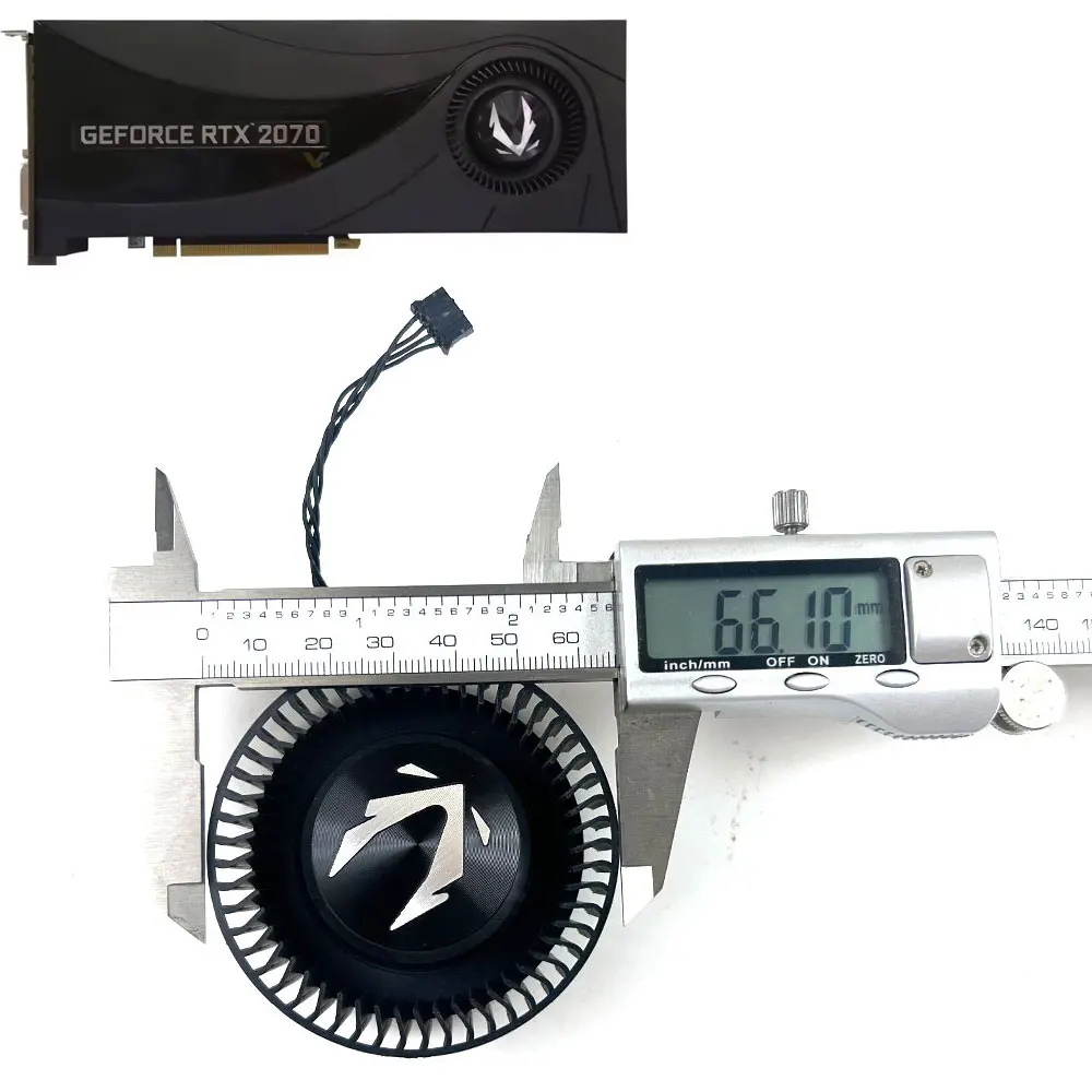

Cooling Fan 66MM 4PIN For ZOTAC GeForce RTX2060 2070 2080 Blower Graphics Card Replacement Fan