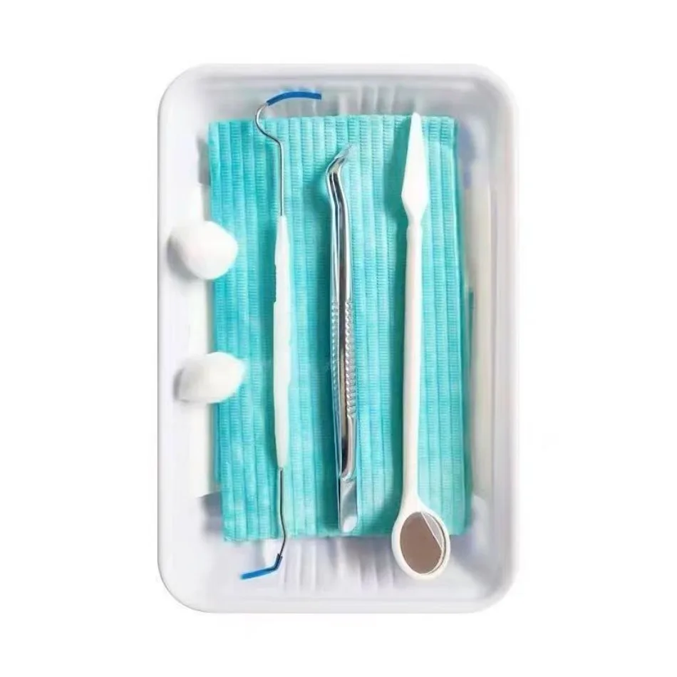 

10pcs Dental Disposable Oral Examination Package Oral Care Combination Six-piece Set Combination Package