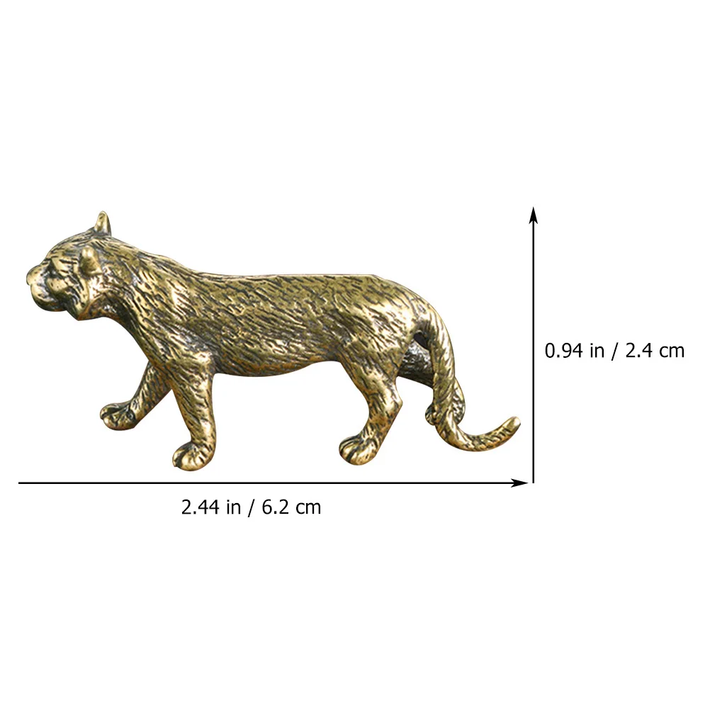 ملحق سطح المكتب على شكل نمر إبداعي، زخرفة زخرفية نحاسية مقاومة للاهتراء، مستلزمات منزلية مدمجة، ديكور نمر