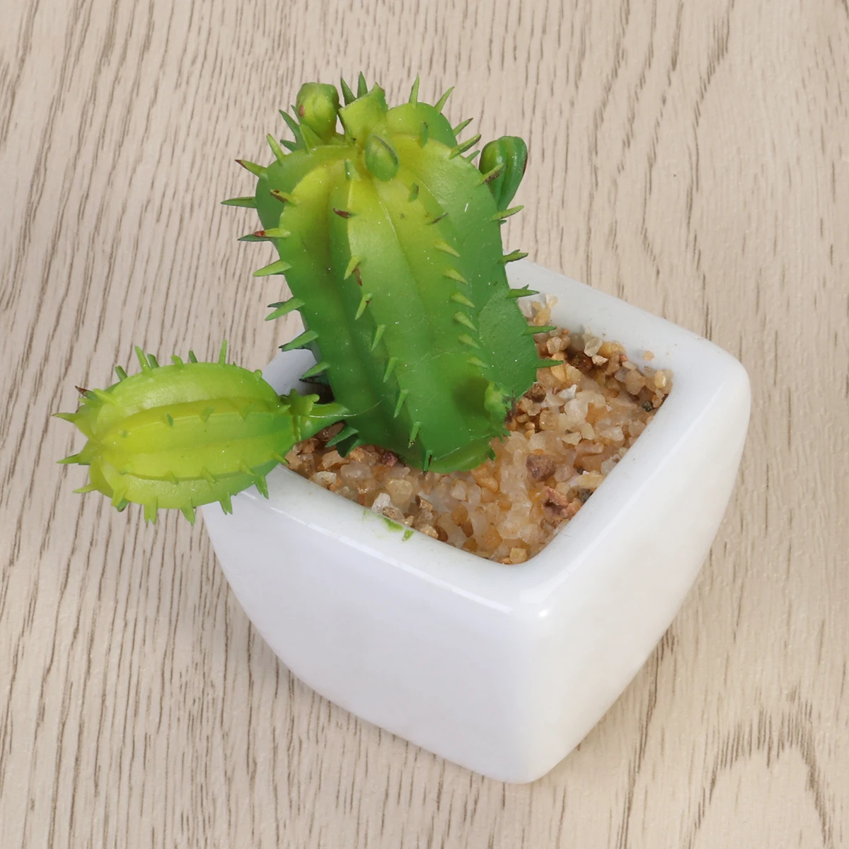

Artificial Plants Lifelike Succulent Bonsai Green Cactus Pots Indoor Fake Flower Pot Vivid Natural Friendly Balcony