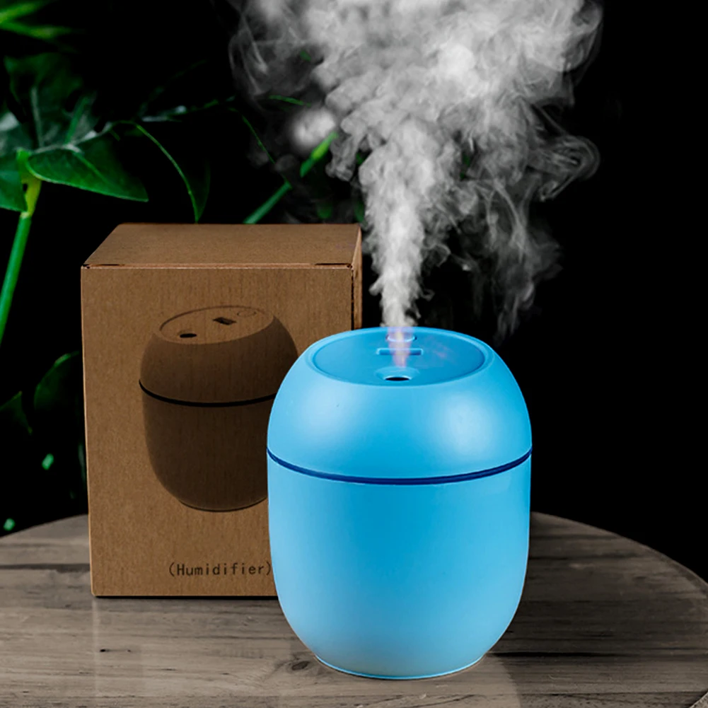 250ml Mini Air Humidifier Humidificador USB Portable Essential Oil Diffuser Aroma Mist Maker LED Light Fresheners for Home Car