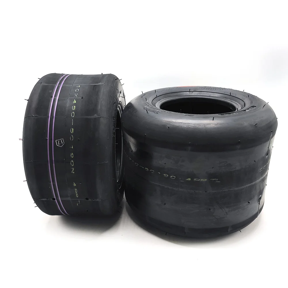 Drift Kart Vacuum Tire 10x4.50-5 11x7.10-5 Front and Rear Wheels Smooth Tubeless Racing Kart Drift Tyre