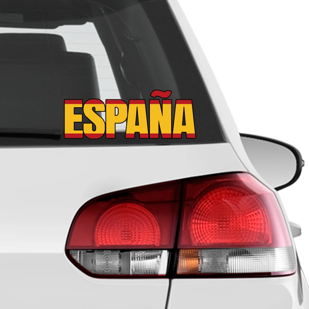 España Spain Car Sticker Español Flag Vinyl Sticker For Car Motorcycle Laptop Window DIY Decor Auto Accessories