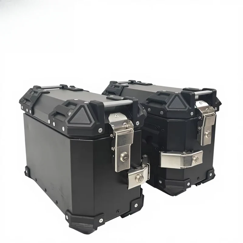High Quality 25L Motorcycle Side Box Aluminum Alloy Rear Saddle Box Waterproof Rust Manufacturers Sell Customized Storage Boxes