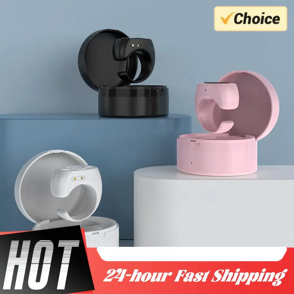 Smart Browsing Device Bluetooth-compatible 5.3 Ring Remote Control with Charging Compartment Fingertip Flipping for Mobile Phone