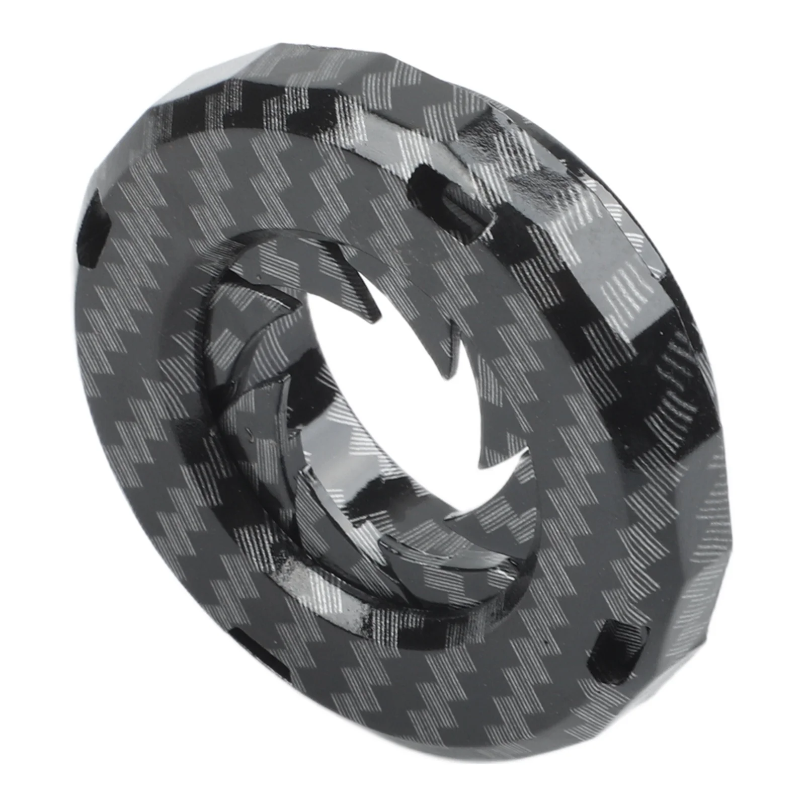 5x5cm Carbon Fiber Rotary Start Ignition Switch Protective Cover One-Click Engine Start Stop Button Cover Replacement