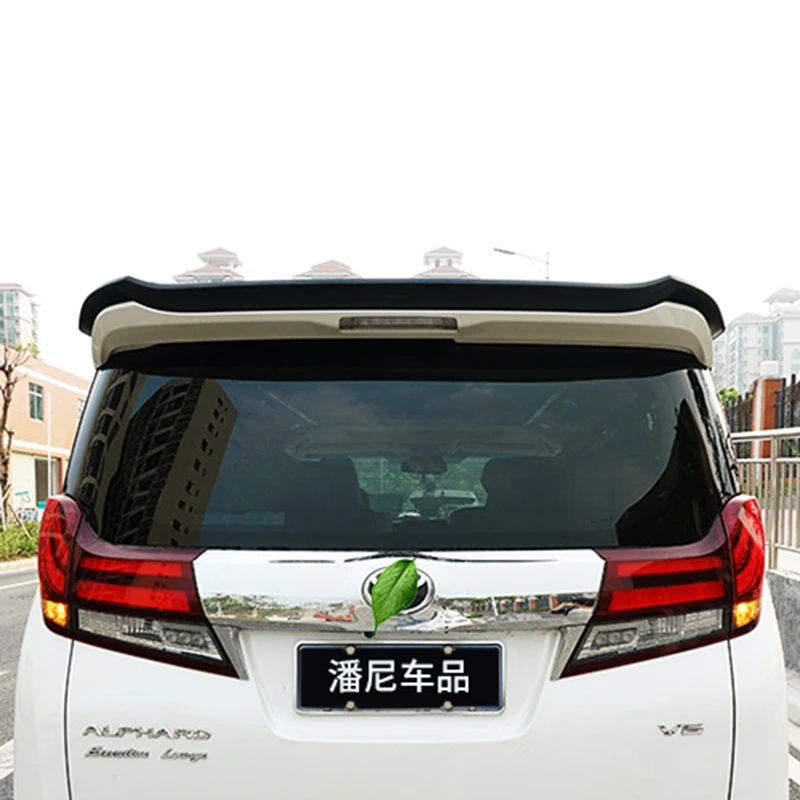 Carbon Fiber CAR REAR WING TRUNK DOOR LIP SPOILER FOR 16 17 18 Toyota Alphard 2016 2017 2018