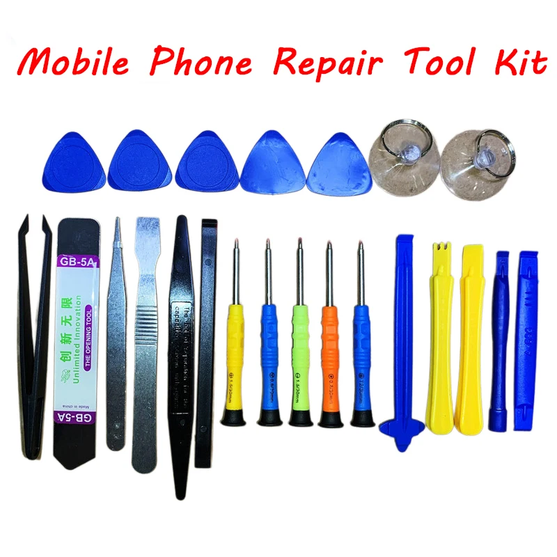 23 IN 1 Mobile Phone Repair Tools Screen Opening Disassemble Kit For iPhone Samsung Remove Screen PC Hand Tool Disassembly Set