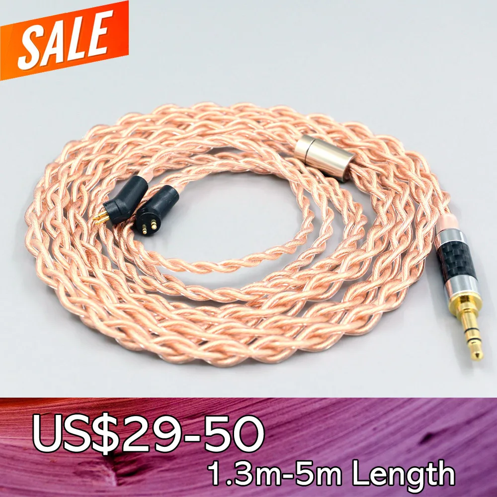 

4 Core 1.7mm Litz HiFi-OFC Earphone Braided Cable For Etymotic ER4B ER4PT ER4S ER6I ER4 2pin LN008085