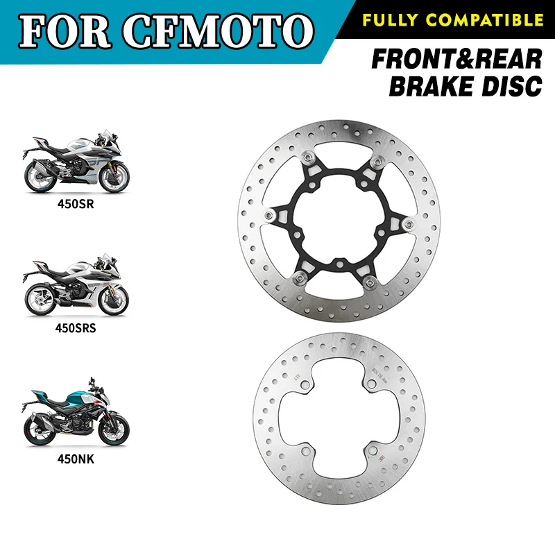 

FOR CFMOTO Front&Rear Brake Disc 450SR 450SRS 450NK CF400-6 SR450 CF400-9 Brake Rotor Motorcycle Accessories Original Parts