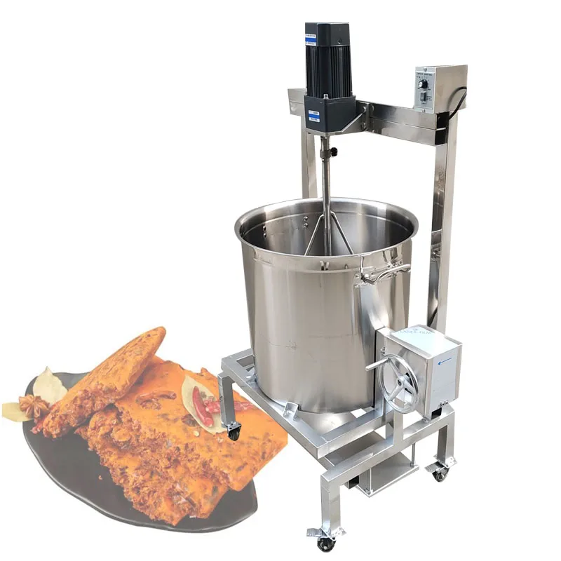 Food Stirrer Pot Stir-fry Machine Food Jam Sauce Mixing Wok 220V 110V Automatic Stir Fry Mixer Machine