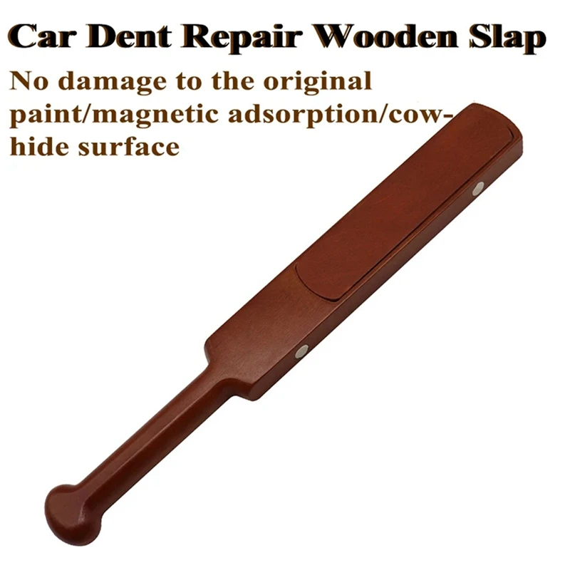 2 Piece Sheet Metal Painting And Traceless Repair Of Body Sheet Metal Dents-Flat Hammer Brown PU Leather