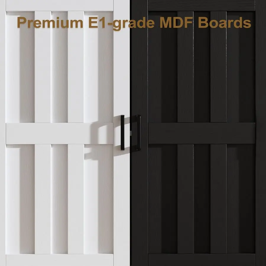 Buffet Cabinet, Modern Farmhouse Kitchen Storage Cabinet, Small Modular Accent Cabinet Coffee Station Bar Media Console Table Cr