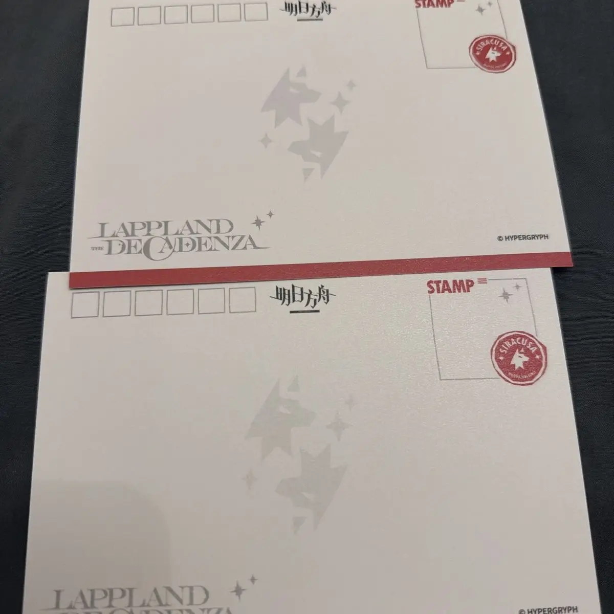 Anime Genuine Arknights Lappland Texas Cosplay Postcard Photo Card Birthday Gift Halloween Collection Game