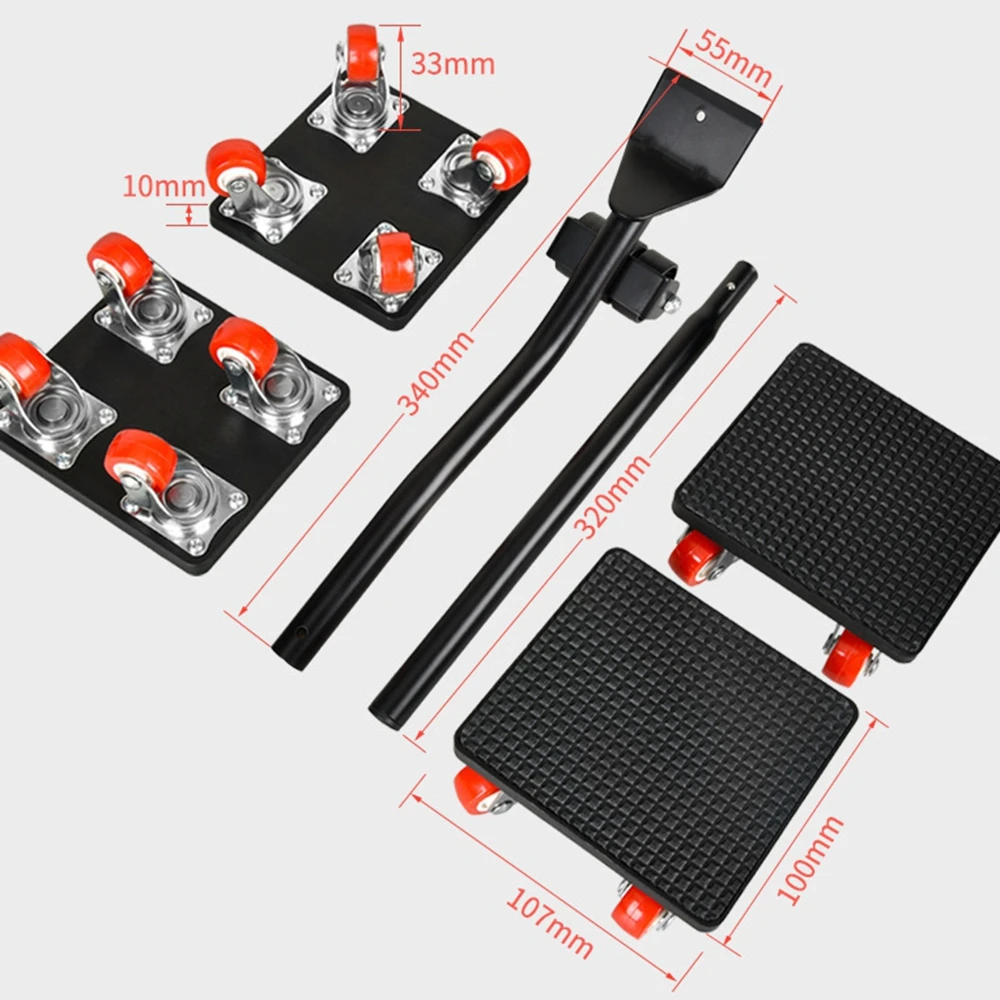 Heavy Duty Furniture Movers with Lifter 360° Rotating Wheels Furniture Sliders Easy Move Heavy Appliance Transport Tool for Home