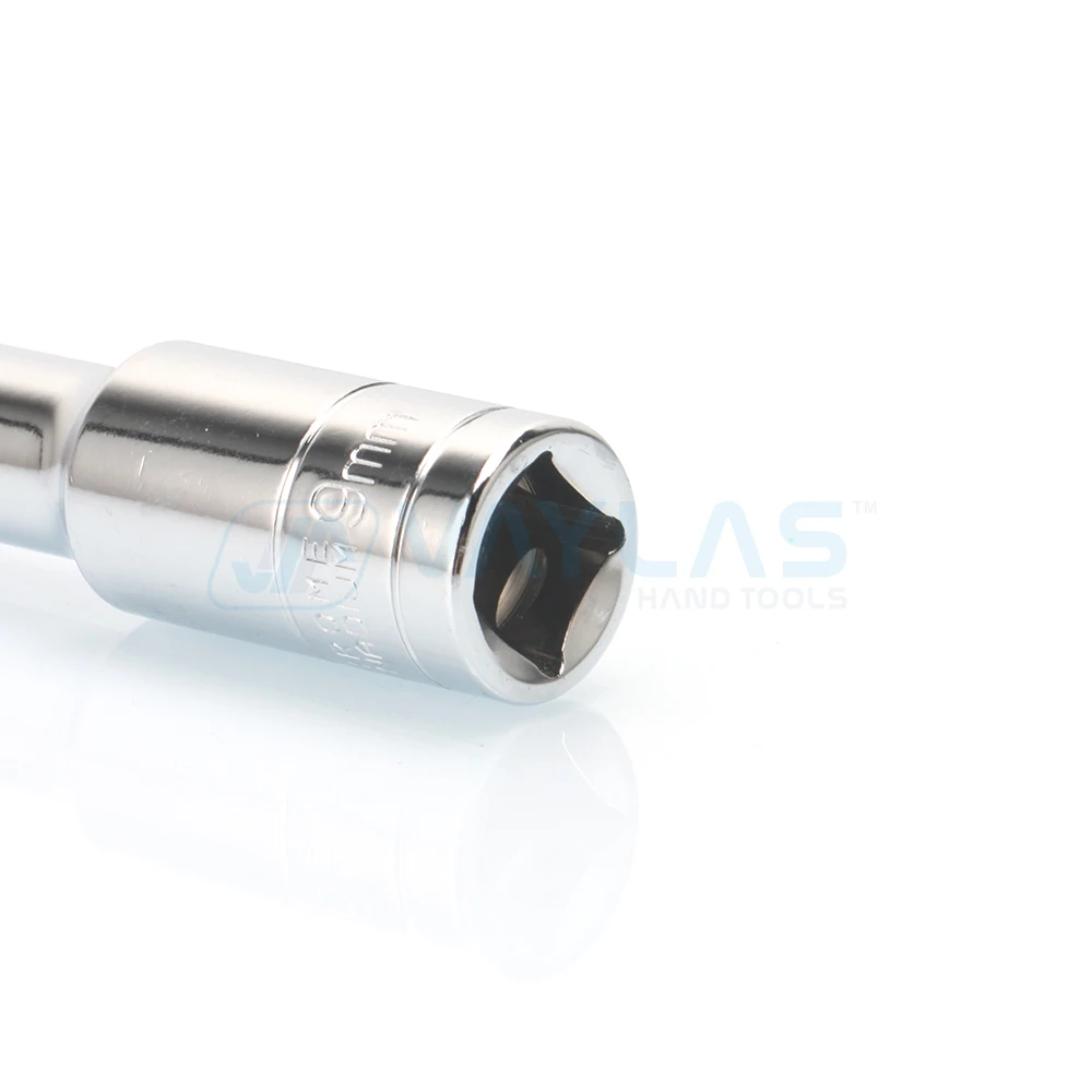 1Pc 1/2" Drive 6 Point Deep Long Reach Socket Extension Sleeve Head Power Tool Accessories CRV Socket Wrench 8~19mm image 3