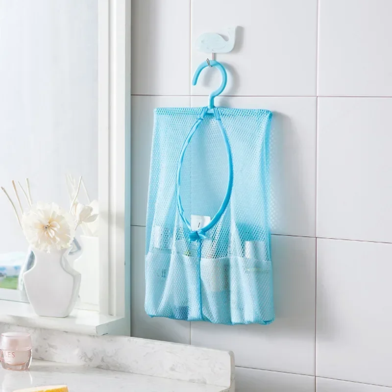 Bolsa de juguete colgante multifuncional para bebé, red de almacenamiento para baño de niños, protección del medio ambiente, cesta de juguete para