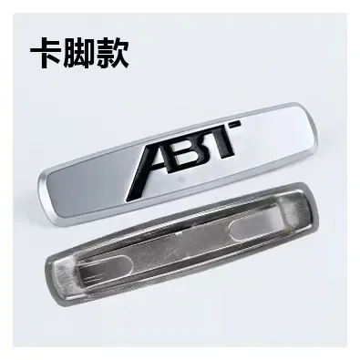 2pcs 3D metal for ABT Car seat Emblem Backrest Headrest Clips Console Decoration Badge Interior decoration Sticker Accessories